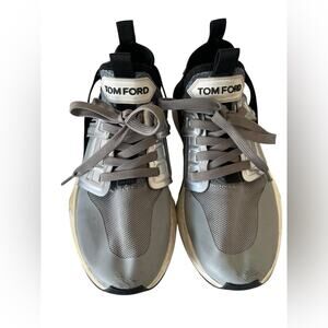 TOM FORD  Men's Gray Jago Sneakers Sneakers Size:10